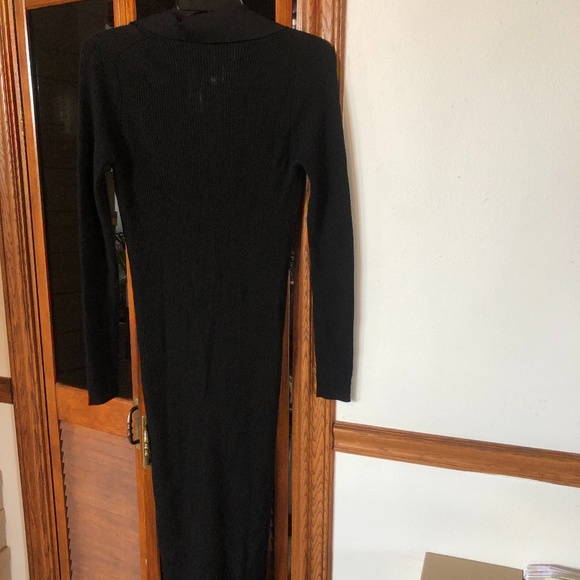 Alice + olivia Alcina ribbed wool blend button down polo midi dress - Picture 8 of 8